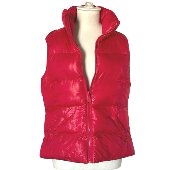 CI SONO Los Angeles Outerwear Women’s Red Sleeveless Puffer Vest Size Medium NEW - Picture 4 of 6